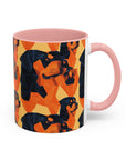 Rottweiler Chic Pawsitivity Accent Coffee Mug