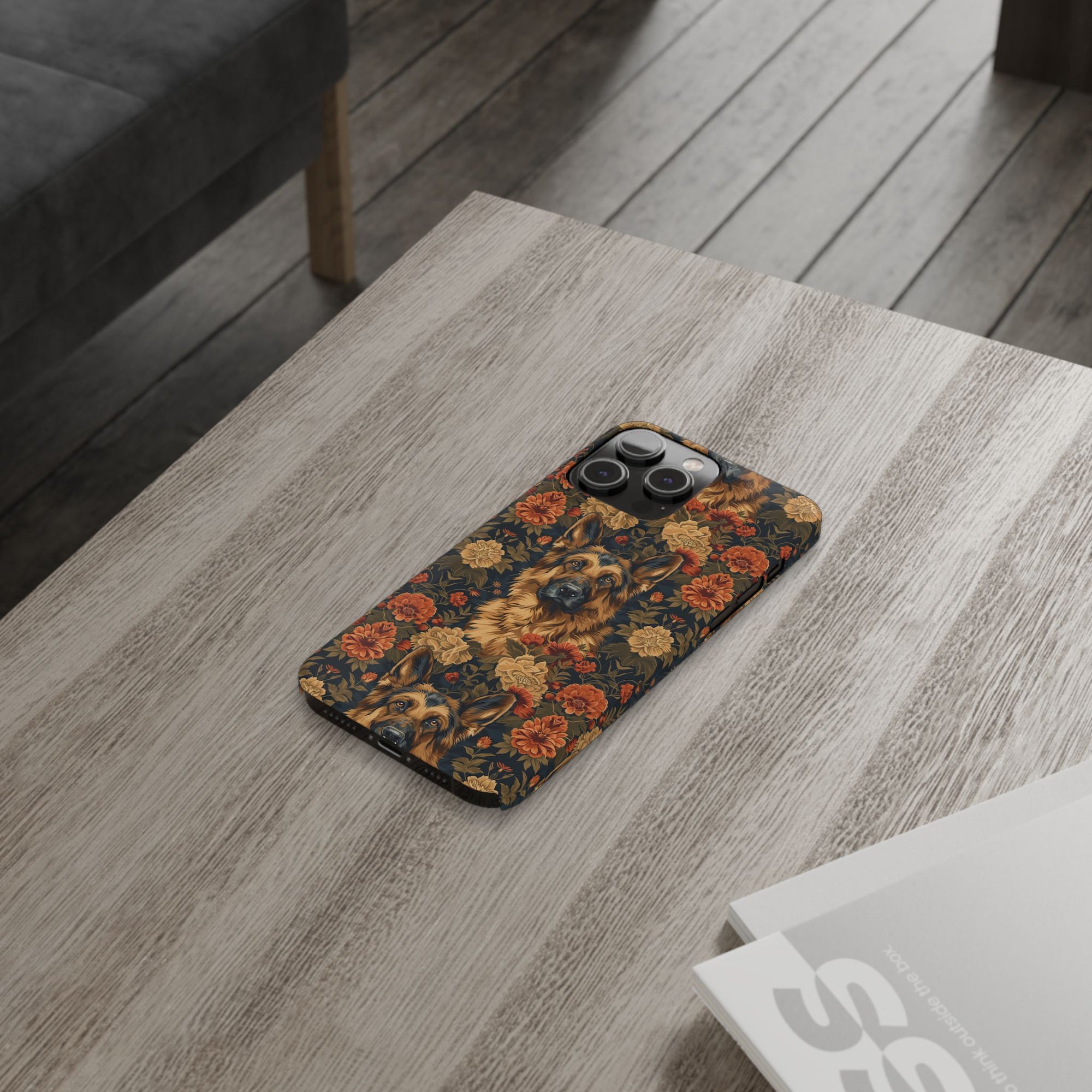 WhimsiWooly Shepherd Spritz Slim Phone Cases