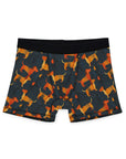 Dapper Dachshund Noir Glow Men's Boxers