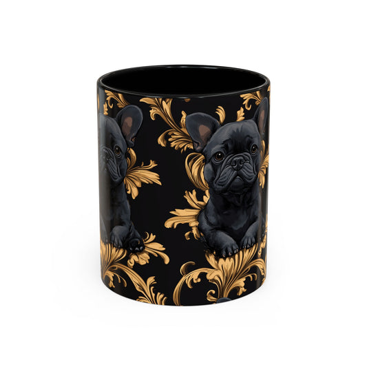 Regal Frenchie Noir Elegance Accent Coffee Mug