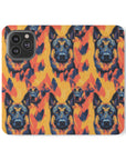 Impressionistic German Shepherds Flip Cases