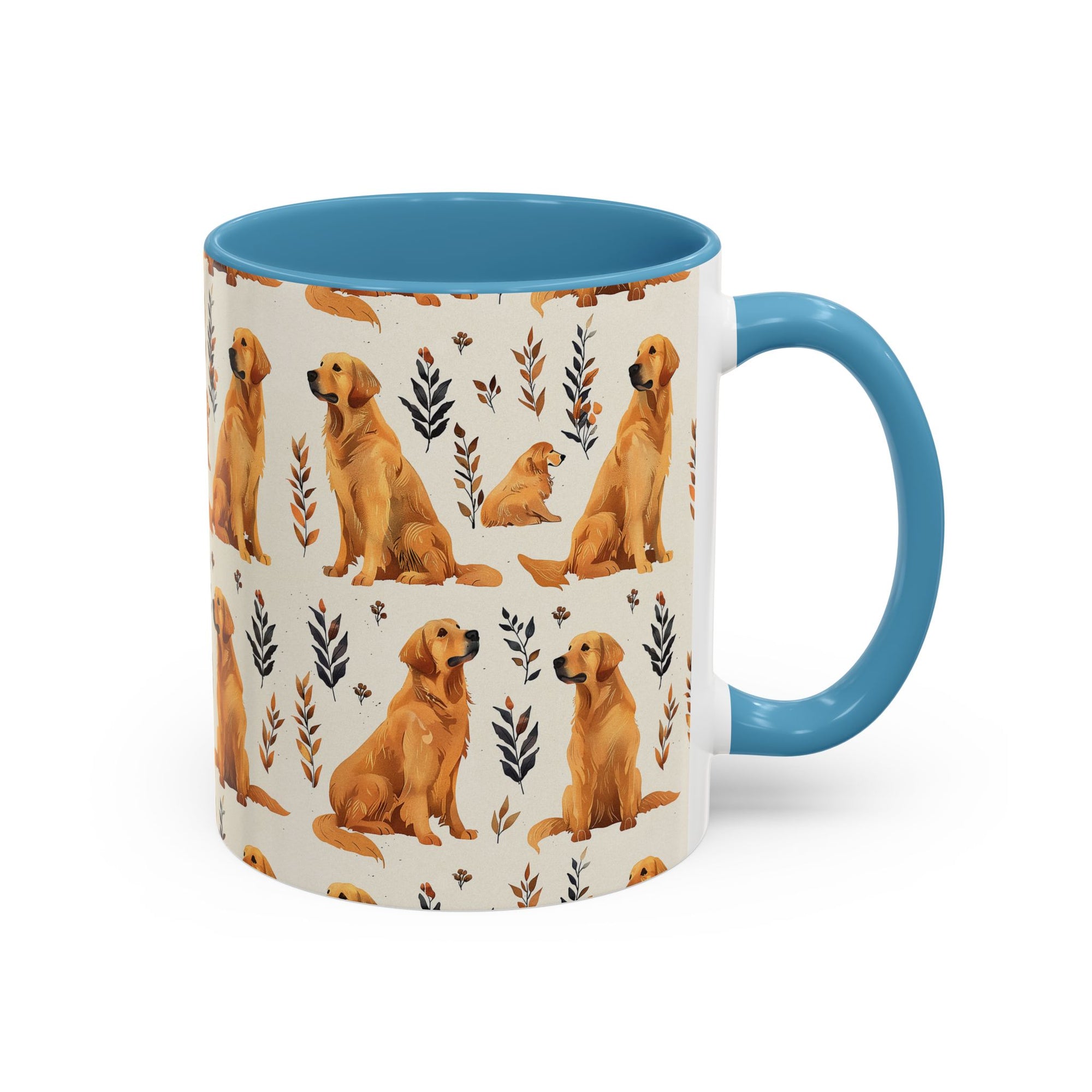 Golden Glamour Paws - Luxe Licks for Regal Retrievers Accent Coffee Mug