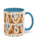 Golden Glamour Paws - Luxe Licks for Regal Retrievers Accent Coffee Mug