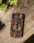 Floral Pawsome Dachsund Delight Slim Phone Cases