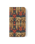 Yorkie Charm Twins Flip Cases