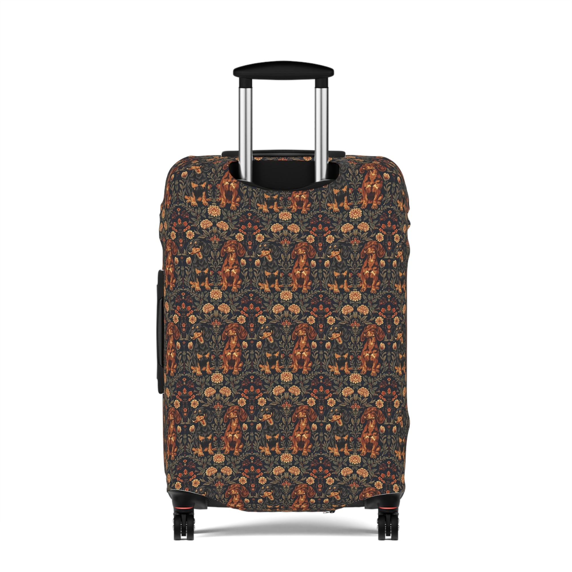 Dapper Dachshund Embroidery Elegance Luggage Cover