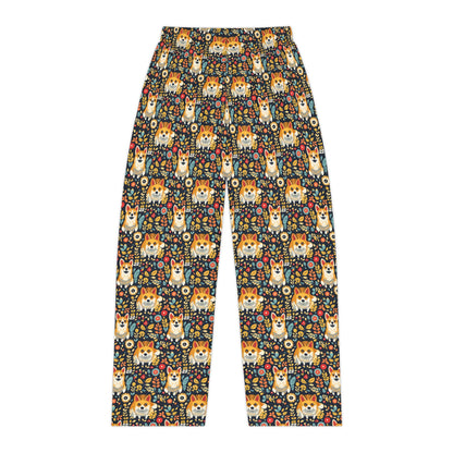 Corgi Rainbow Vine Dream Women's Pajama Pants