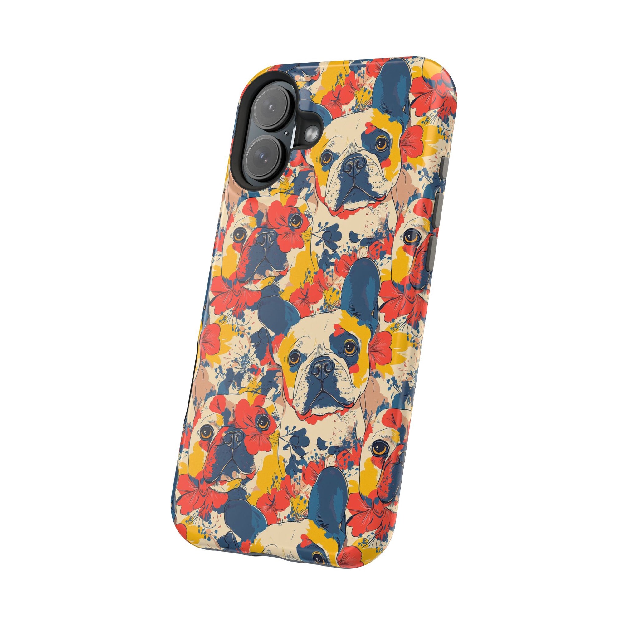 Bloom Pup Frenchietastic Splatter Magnetic Tough Cases