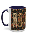 Blossoming Labradors Bouquet Accent Coffee Mug