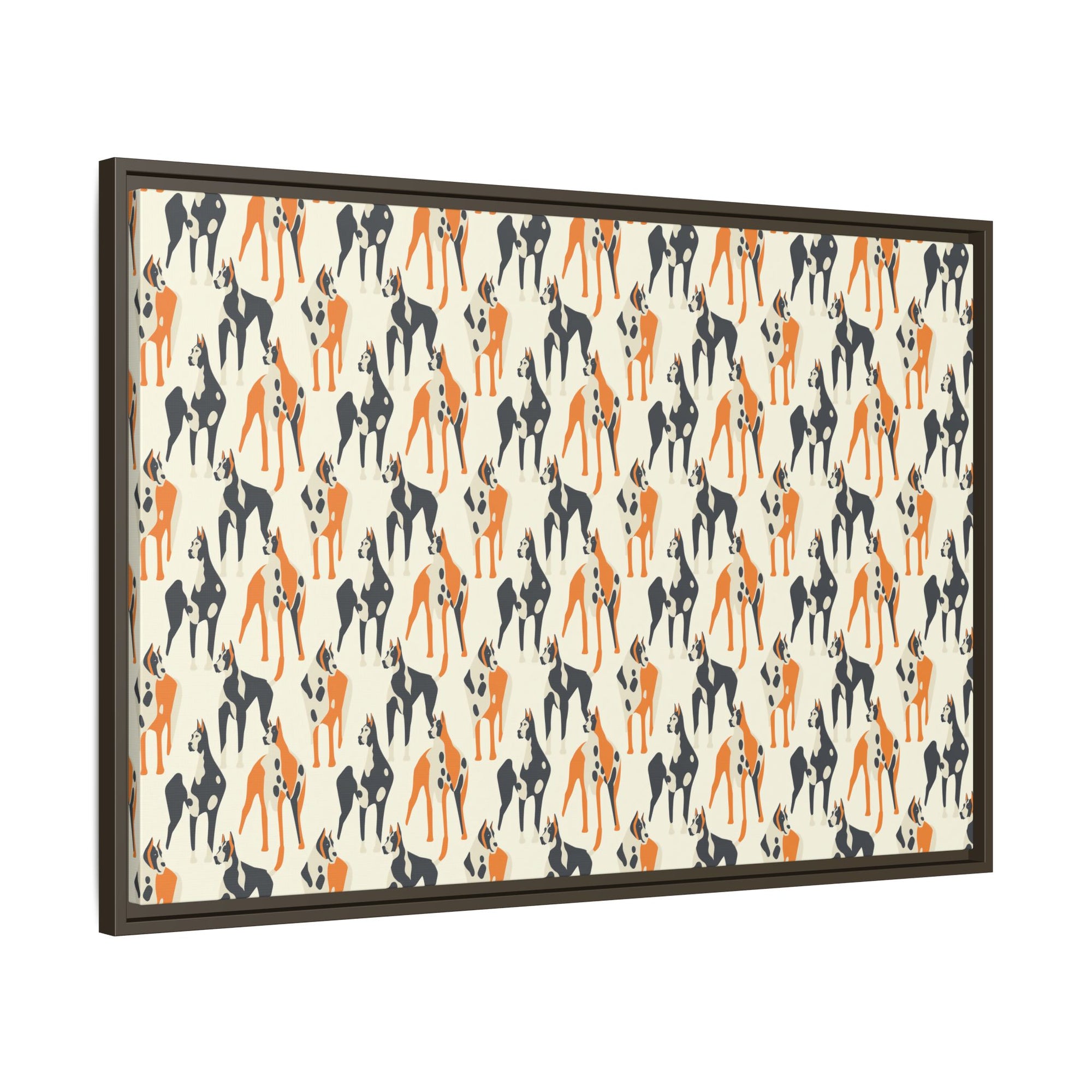 Dashing Dane Divinity Matte Canvas, Framed