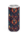 Rustic Rottie Charm Slim Can Cooler