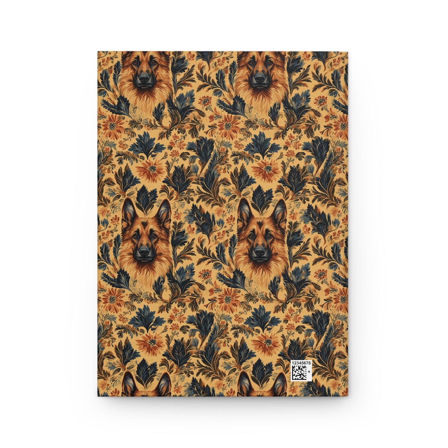 Autumnal German Shepherd Glamour Hardcover Journal Matte