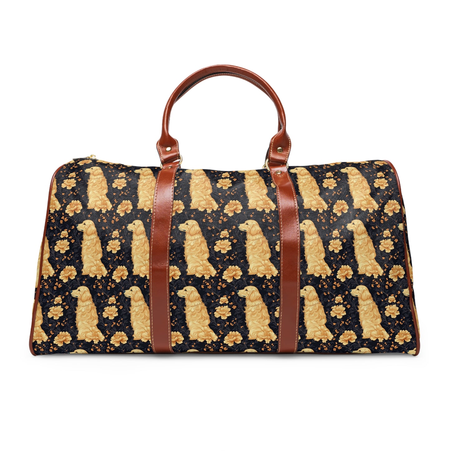 Golden Paws Floral Frenchie Waterproof Travel Bag