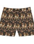 Beagle Blossom Bonanza Men's Mid-Length Swim Shorts