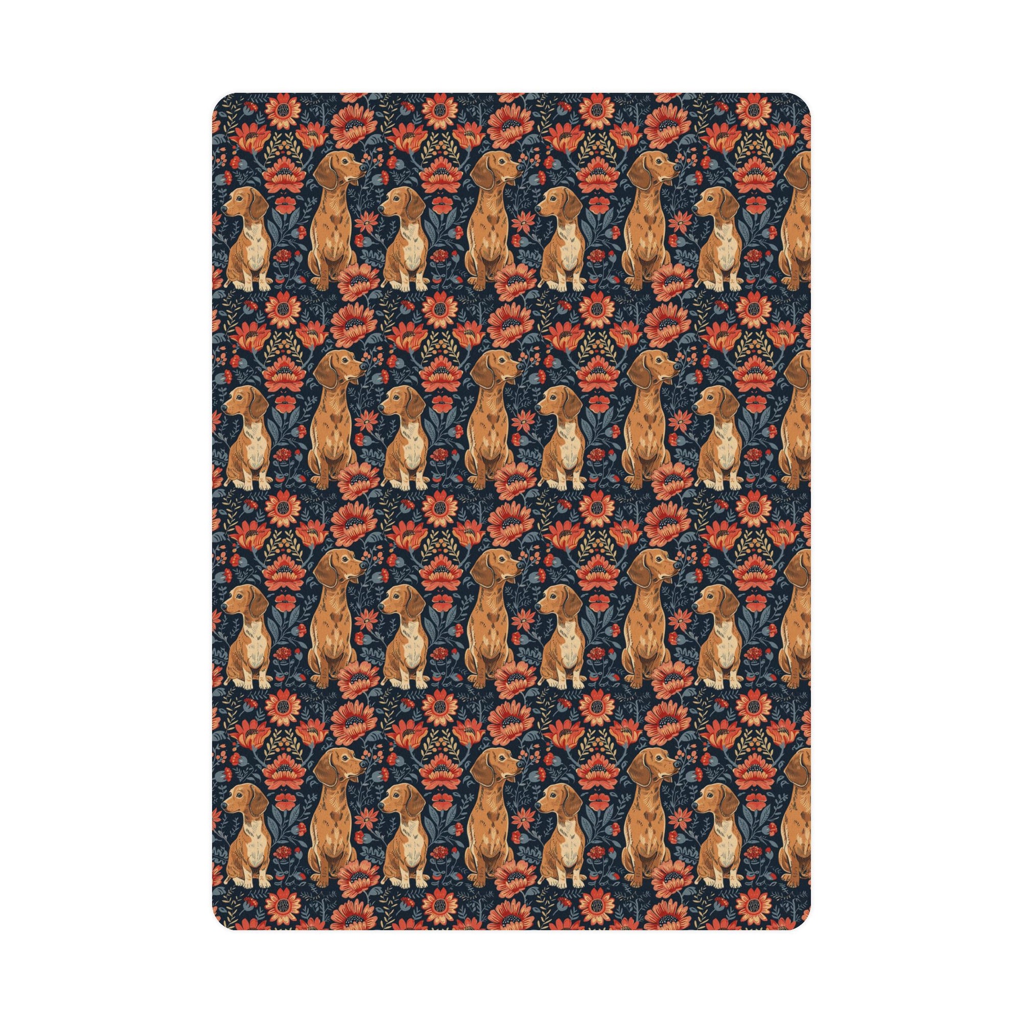 Floral Pawsome Dachsund Delight Postcards