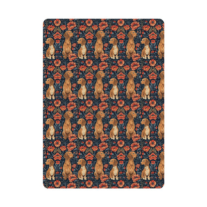 Floral Pawsome Dachsund Delight Postcards