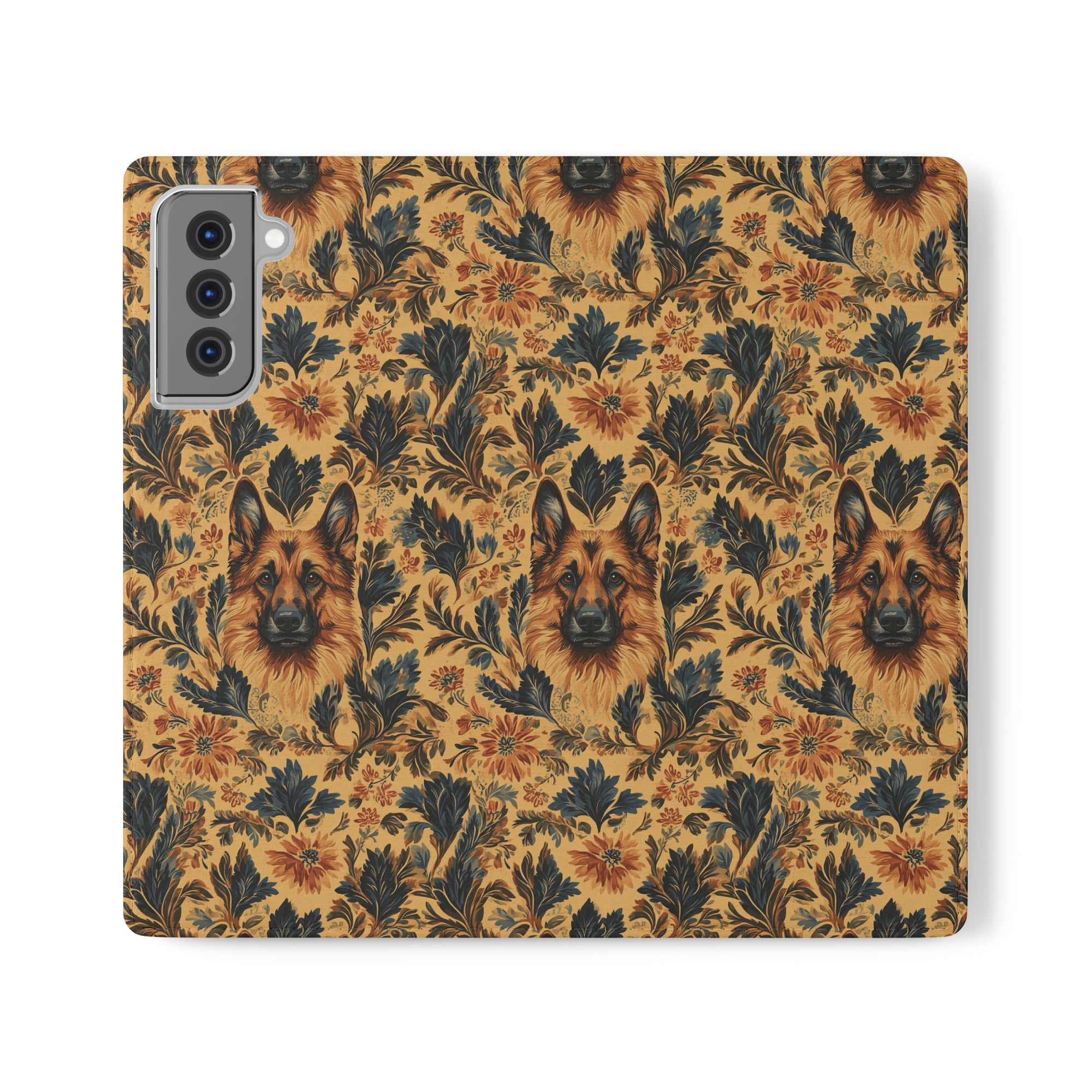 Autumnal German Shepherd Glamour Flip Cases