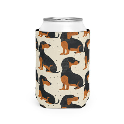 Whimsical Dachsund Dreamcatcher Can Cooler Sleeve