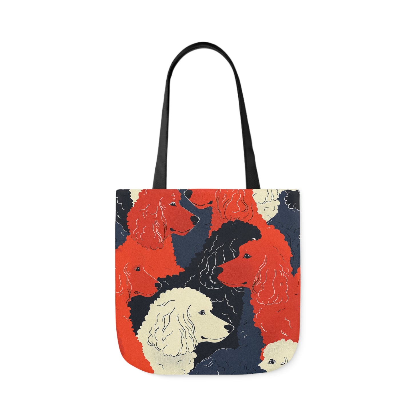 Poodle Canvas Tote Bag