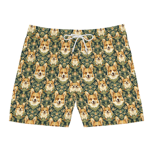 Corgi Charmz Men's Mid-Length Swim Shorts