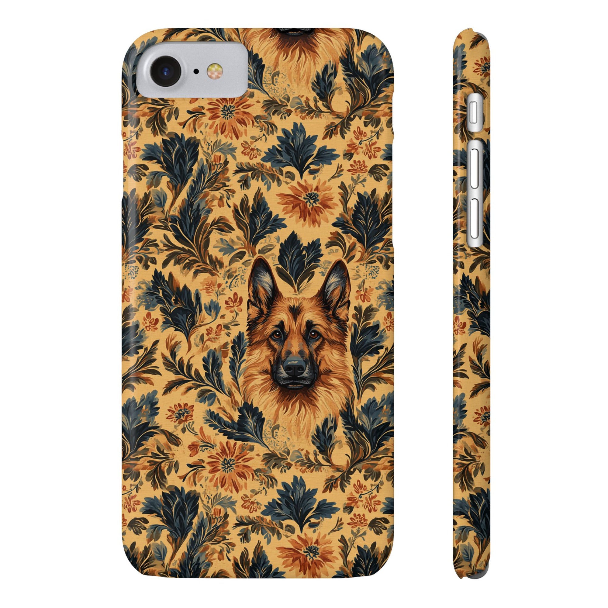 Autumnal German Shepherd Glamour Slim Phone Cases