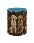 Blossoming Labradors Bouquet Accent Coffee Mug