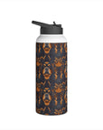 Modern Rottweiler Royalty Stainless Steel Water Bottle