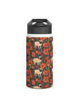 Pug Paradise Playpen Stainless Steel Water Bottle