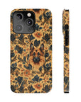 Autumnal German Shepherd Glamour Slim Phone Cases