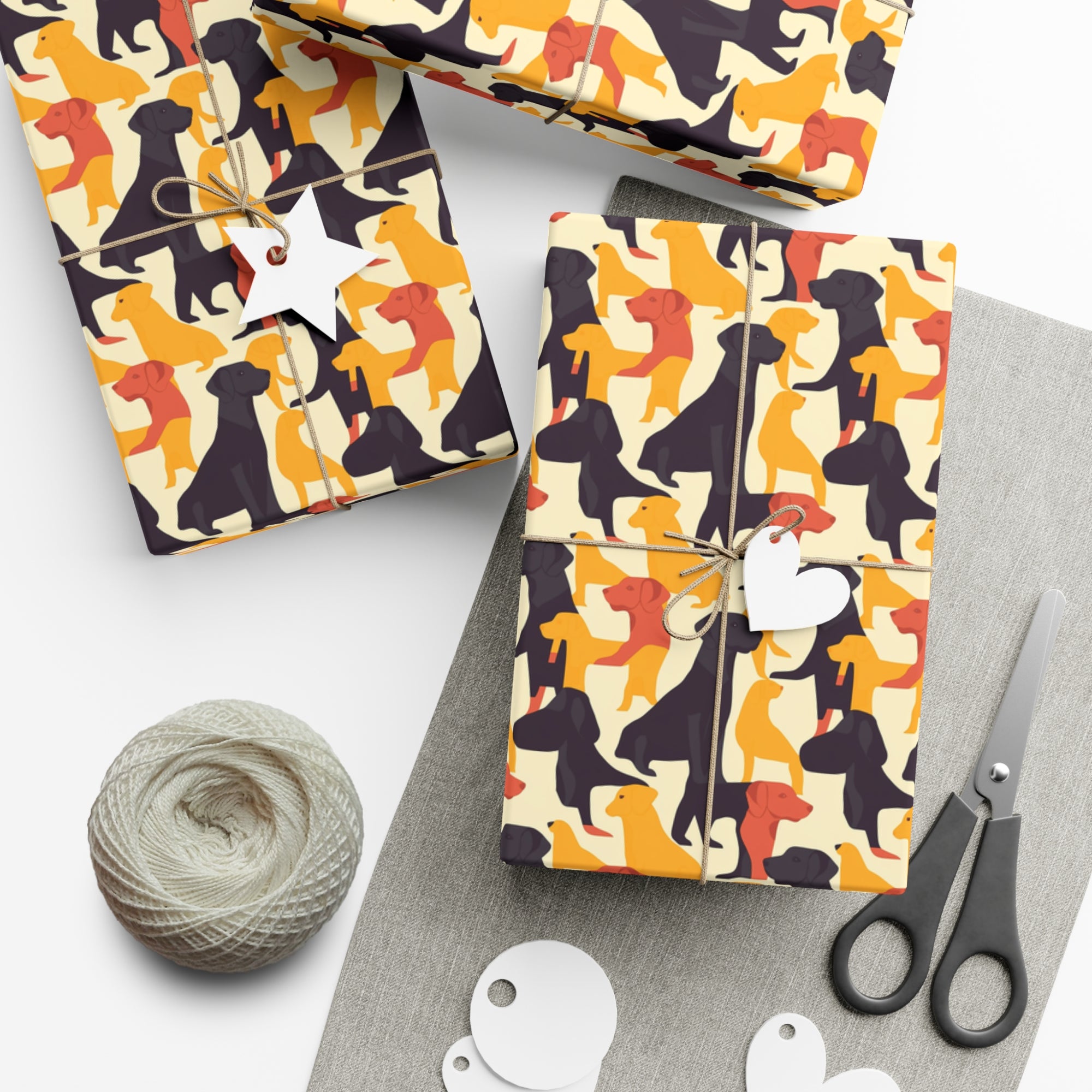 Modern Charm Labrador Chic Gift Wrap Papers