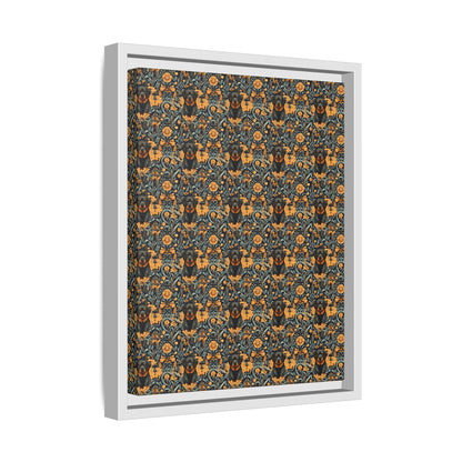 Ruffle Rottie Glamourific Matte Canvas, Framed