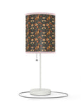 Dazzling Dachsund Blossoms & Foliage Lamp on a Stand