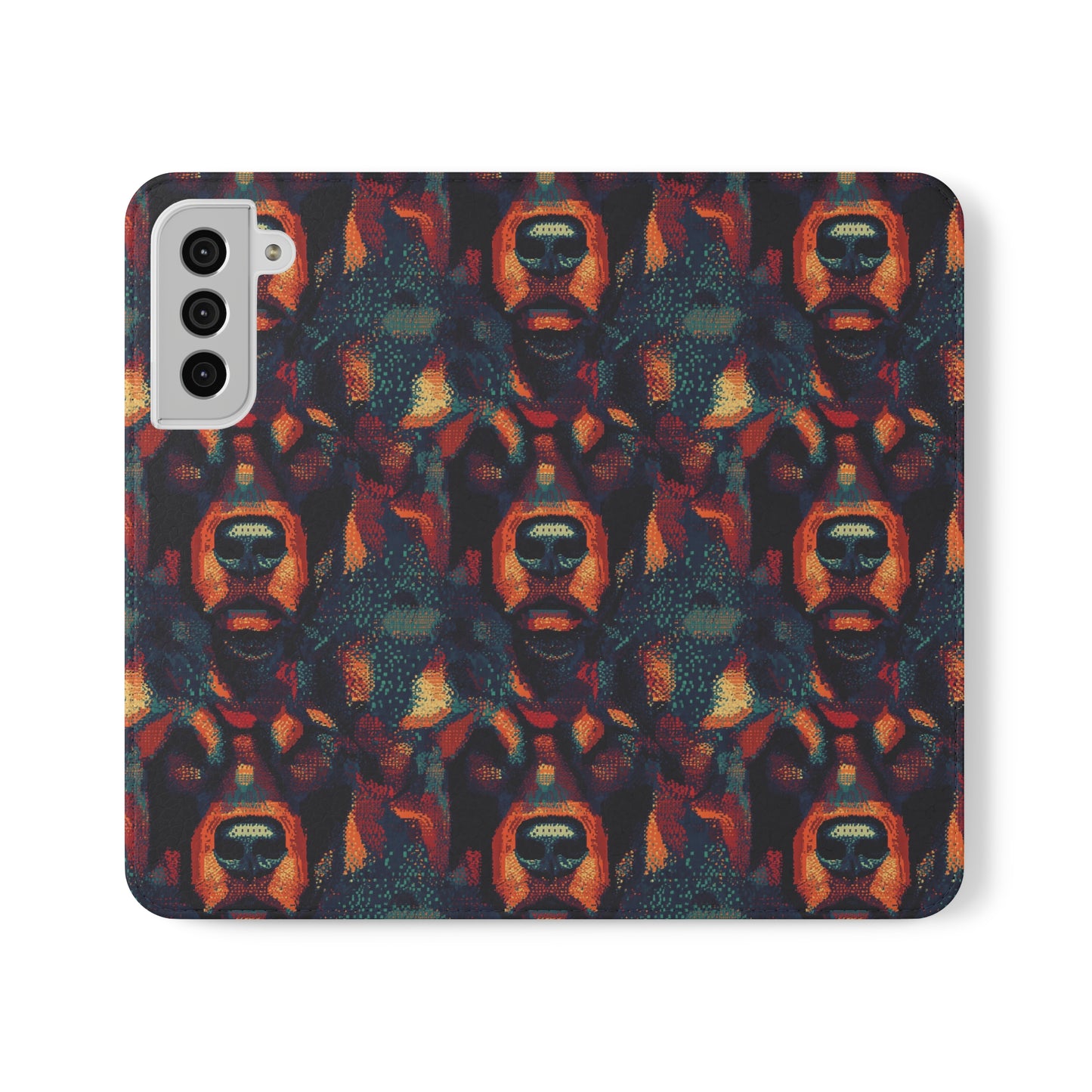 Rustic Rottie Charm Flip Cases