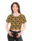 Frenchie Pawsitively Pawsome Peek-a-Boo Perfection Crop Tee