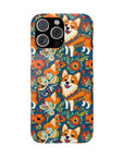 Corgi Carnival Couture Slim Phone Cases