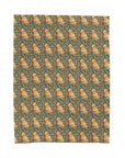 Blooming Goldie Glam Velveteen Plush Blanket