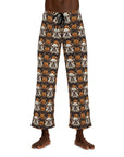 Bloomingly Bulldogistic Bouquet Men's Pajama Pants