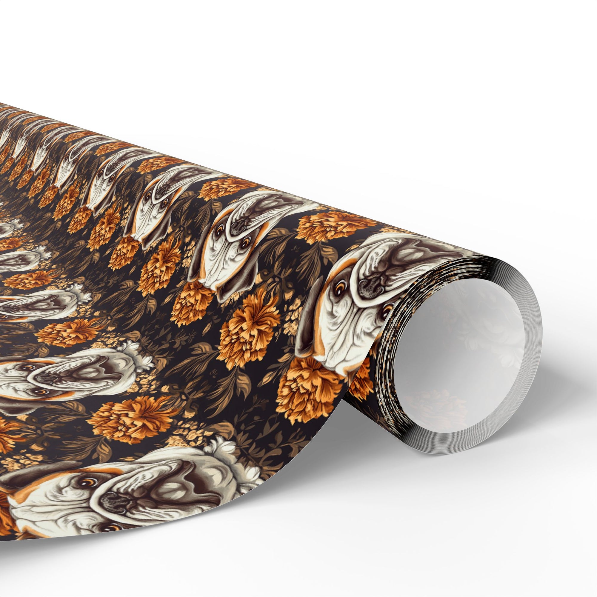 Bloomingly Bulldogistic Bouquet Wrapping Paper