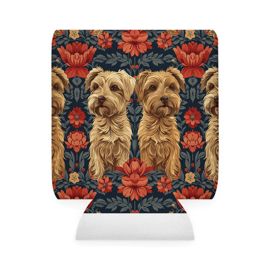 Yorkie Charm Twins Can Cooler Sleeve