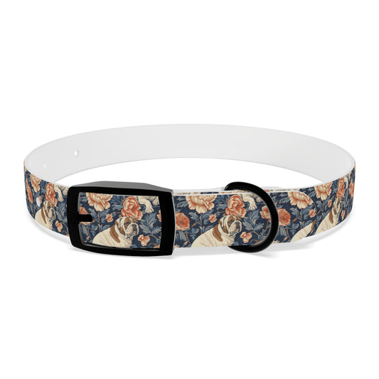 Blooming Bulldog Beauty Dog Collar