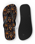 Modern Rottweiler Royalty Flip Flops