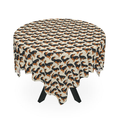 Whimsical Dachsund Dreamcatcher Tablecloth