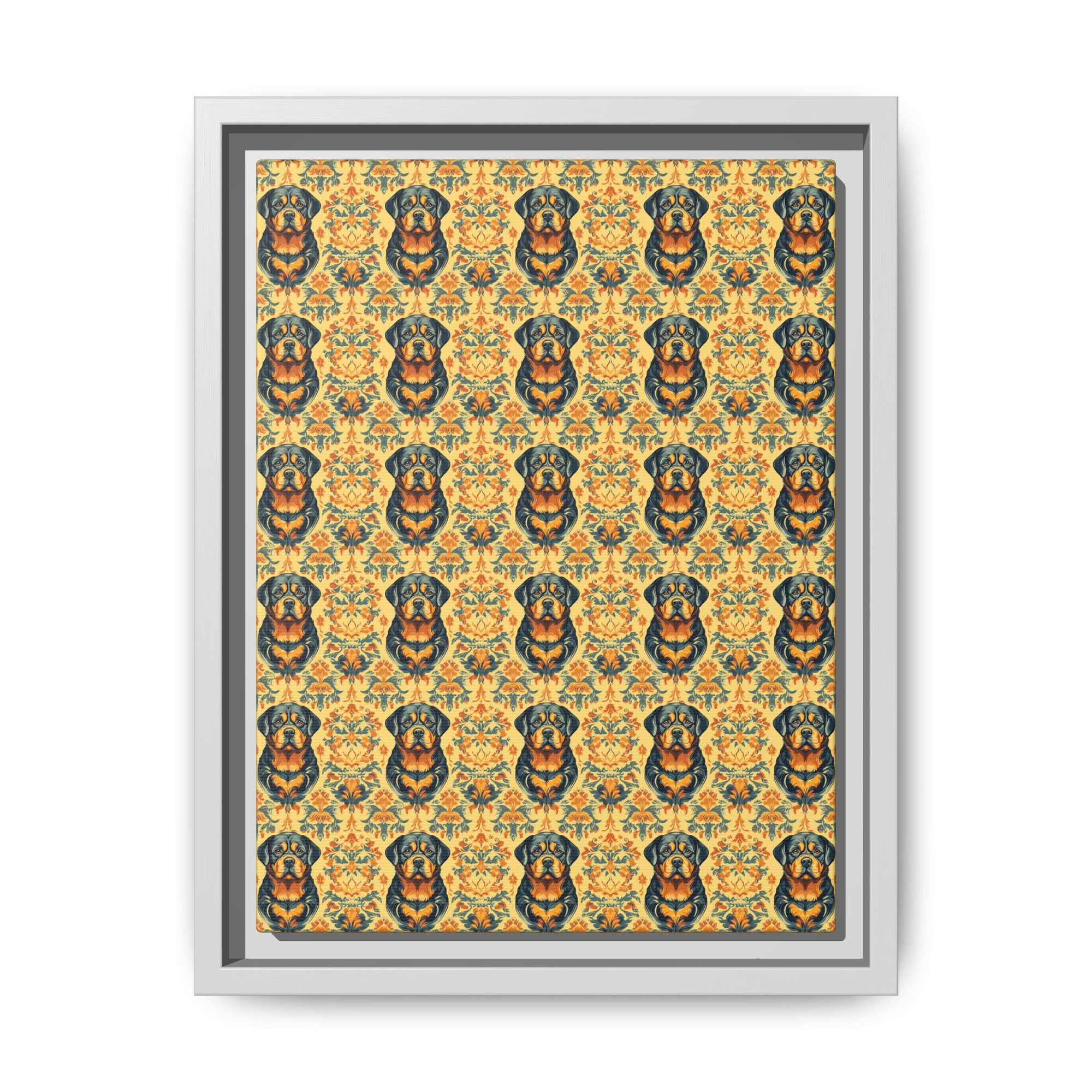 Royal Rottie Regalia Matte Canvas, Framed