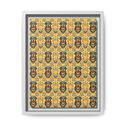 Royal Rottie Regalia Matte Canvas, Framed