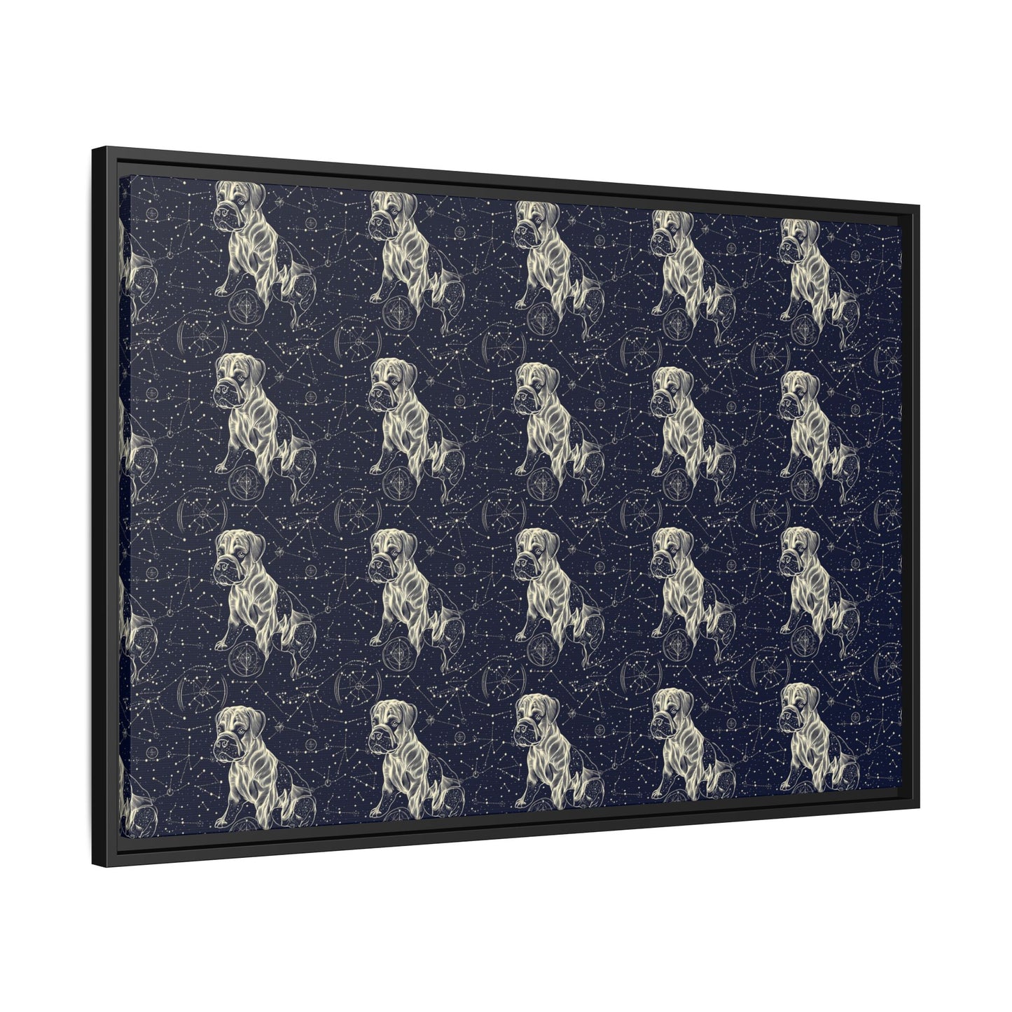 Celestial Boxer Bliss Matte Canvas, Framed