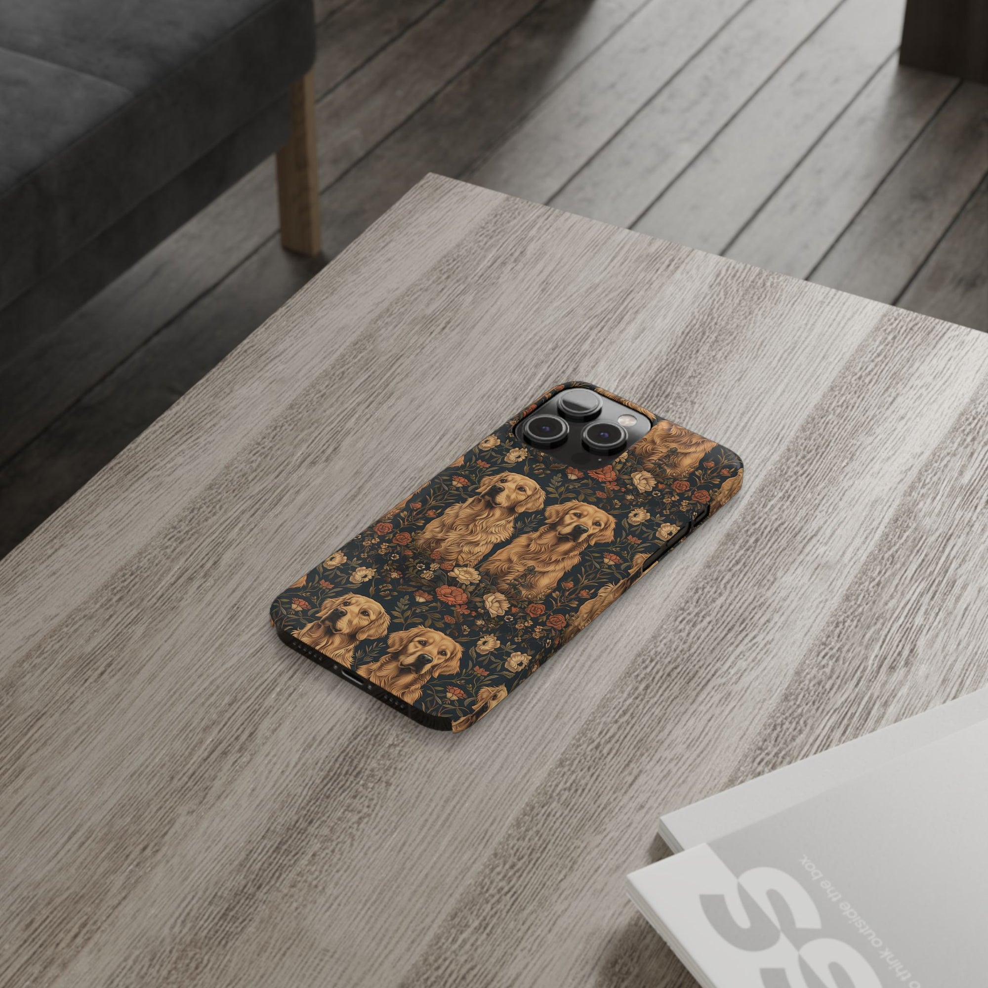 Fanciful Golden Paradise Blossom Slim Phone Cases