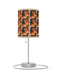 Rottweiler Chic Pawsitivity Lamp on a Stand