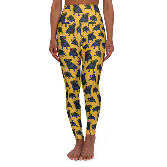 Puglet Posh Paradise High Waisted Yoga Leggings