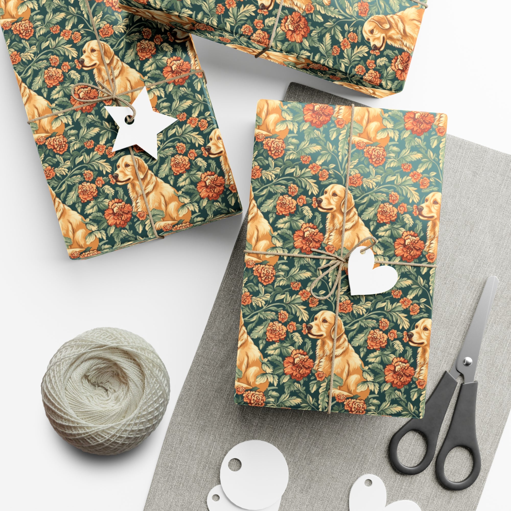 Blooming Goldie Glam Gift Wrap Papers