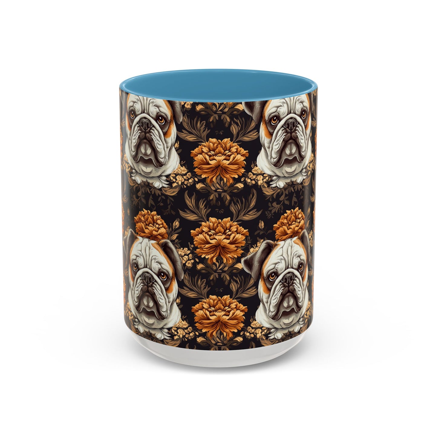 Bloomingly Bulldogistic Bouquet Accent Coffee Mug